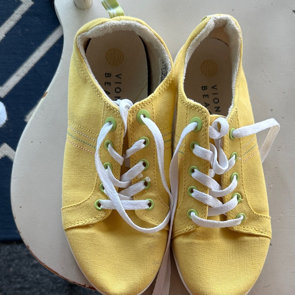 Vionic Sunny Yellow Canvas Shoes